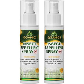 Mosquito Repellent Spray for Body, Natural Bug Spray Travel Size, Plant-Based Ingredients, DEET-Free, Insect Repellent Spray for Skin 4 Fl Oz, 2 Pack in Saudi Arabia