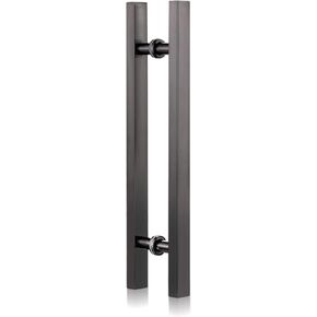 Modern Push Pull Bar Handle,Stainless Steel Commercial Door Handle,H-Shape Square Glass Door Handles for Sliding Barn Door,Double Sided Hardware (Gold 120cm Length) in Saudi Arabia