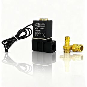 DC12 / 24V AC110 / 220V مغلق عادة 1/4 بوصة صامت ثنائي الاتجاه صمام الملف اللولبي الهوائي 304 / مفصل برونزي 1 قطعة (موديل B-4MM) in Saudi Arabia