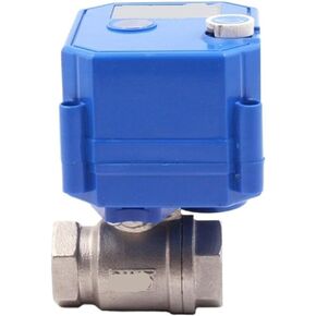 DN8 DN15 DN20 DN25 Ball Valve Stainless Steel 2-Way 2/3-wire Actuator with Manual Switch AC220V DC24V DC12V(34,AC220V_CR01) in Saudi Arabia