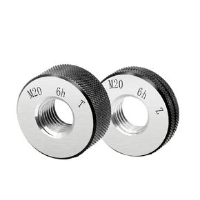 1SET(1*GO+1*NOGO) 6h Accuracy Standard Metric Fine Tooth Thread Ring Gauge M56M57 Measure Tools(M57-6h T Z,X 1.0) in Kuwait