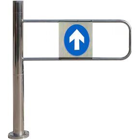 Universal Stainless Steel Swing Door for Supermarket Entrances Adjustable Width One-Way Turnstile for Enhanced Security and Crowd Control in Kuwait