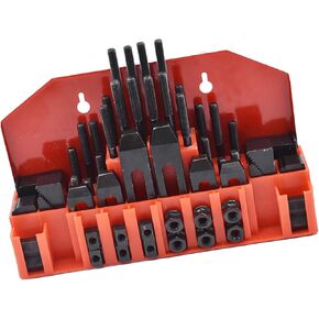 Kimllier 58 قطعة 7/16 بوصة T-Slot Clamping Kit Pro-Series 3/8 بوصة - 16 مسامير مقواة للأسفل مناسبة لمطحنة بريدجبورت in Kuwait