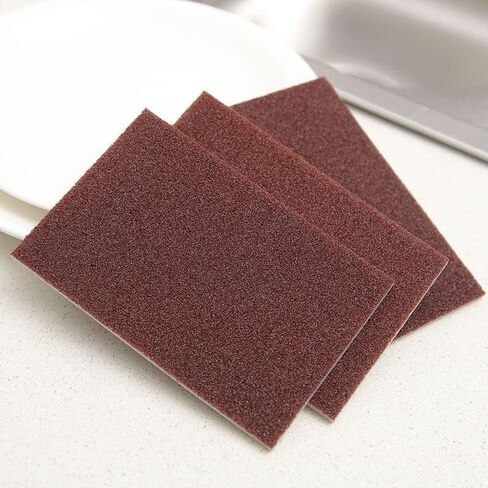 3pcs Diamond Sponge Scouring Pads, Multi-Purpose Emery Sanding Cloth for Kitchen Cleaning, Pot Scrubbing, Dish Washing, Rust Removal and Household Use 3.54"x5.31" in Saudi Arabia