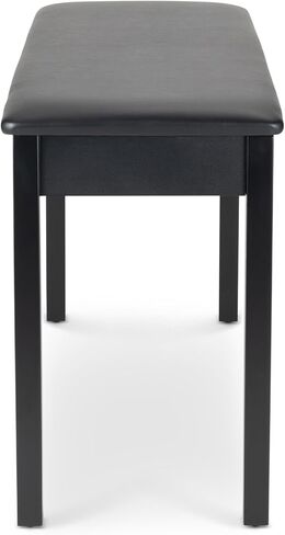 OnStage Organ Bench - 35″ Wide Piano Stool - Ergonomic Pedal Keyboard Seat, Leatherette Cushion, Solid-Wood Legs and Frame, 330LB Weight Capacity, Nonslip Rubber Feet, Instrument Accessories, Black in Saudi Arabia