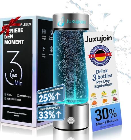New Upgrade Hydrogen Water Bottle Generator【Industry TOP - 24-Hour Hydrogen Lock】【NO.1 Double Hydrogen Content】| 0 Chlorine & 0 Ozone | 100% Leak-Proof Seal, Sports Hydrogen Water Bottle for Gym in Saudi Arabia
