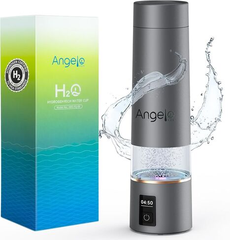 New Upgrade Hydrogen Water Bottle Generator【Industry TOP - 24-Hour Hydrogen Lock】【NO.1 Double Hydrogen Content】| 0 Chlorine & 0 Ozone | 100% Leak-Proof Seal, Sports Hydrogen Water Bottle for Gym in Saudi Arabia