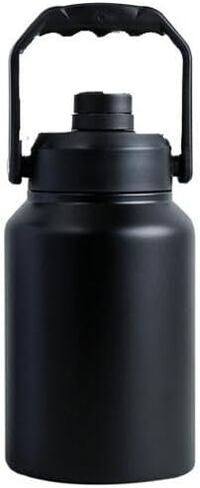 64 Ounce Half Gallon Insulated Water Bottle, Large Capacity Vacuum Flask with Handgrip (Tan) in Saudi Arabia