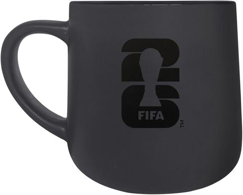 كأس العالم لكرة القدم FIFA 2026 كوب فحمي غير لامع سعة 17 أونصة - كوب قهوة من السيراميك بسعة كبيرة ومظهر جريء غير لامع - هدية رائعة لمحبي كرة القدم وهواة الجمع in Kuwait