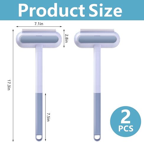 moonoom 2 Pcs 4 in1 Mesh Screen Cleaner, Detachable Window Screen Cleanning Brush with Wet and Dry Dual-Use, Multi-functional Window Glass Net Cleaner Tool for Dusty Corners in Saudi Arabia