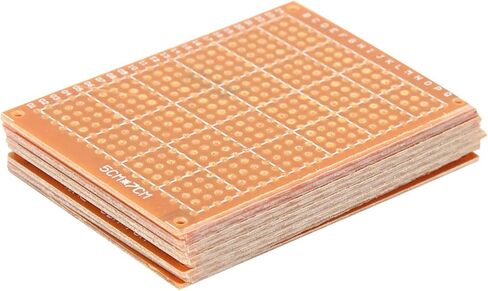 Solderable Breadboard, 10PCS 5x7cm Single Side Universal, Prototype PCB Board, Perfboard for DIY Soldering Projects, for Electronics Hobbyists, Students, Makers, Engineers, Home La in Saudi Arabia