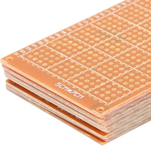 Solderable Breadboard, 10PCS 5x7cm Single Side Universal, Prototype PCB Board, Perfboard for DIY Soldering Projects, for Electronics Hobbyists, Students, Makers, Engineers, Home La in Saudi Arabia