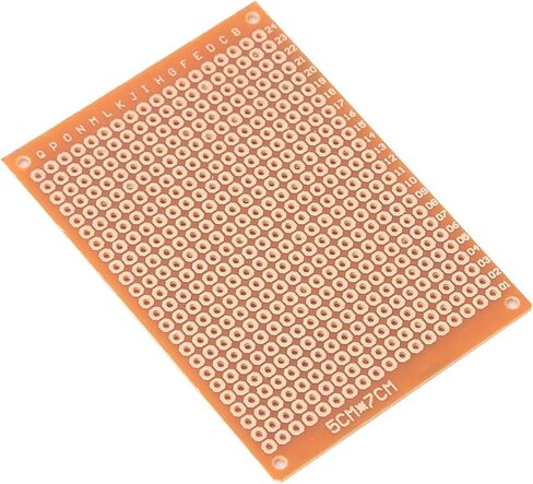 Solderable Breadboard, 10PCS 5x7cm Single Side Universal, Prototype PCB Board, Perfboard for DIY Soldering Projects, for Electronics Hobbyists, Students, Makers, Engineers, Home La in Saudi Arabia