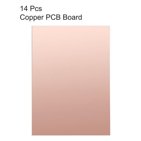 uxcell 14pcs 100x70mm Double Sided Copper Clad Laminate PCB Circuit Board FR4 1.5mm Thickness DIY Prototyping PCB Board in Saudi Arabia