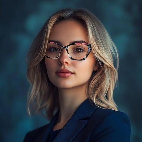 نظارات قراءة ثنائية البؤرة للنساء بإطار غير منتظم على شكل عين القطة مع مفصلات زنبركية in Kuwait