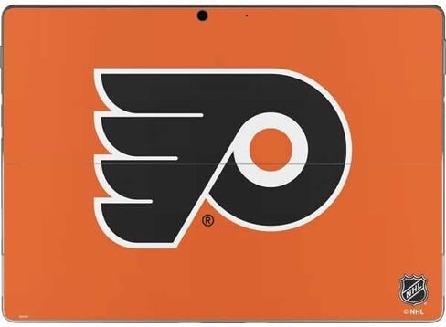 ملصق Skinit للكمبيوتر اللوحي متوافق مع Surface Pro 8 - تصميم شعار NHL Philadelphia Flyers مرخص رسميًا in Saudi Arabia