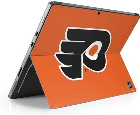 ملصق Skinit للكمبيوتر اللوحي متوافق مع Surface Pro 8 - تصميم شعار NHL Philadelphia Flyers مرخص رسميًا in Saudi Arabia