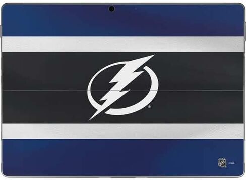 ملصق Skinit للكمبيوتر اللوحي متوافق مع Surface Pro 8 - تصميم جيرسي مرخص رسميًا من NHL Tampa Bay Lightning Alternate in Saudi Arabia
