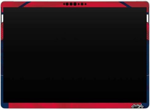 ملصق Skinit للكمبيوتر اللوحي متوافق مع Surface Pro 8 - تصميم جيرسي منزلي مرخص رسميًا من NHL Washington Capitals in Saudi Arabia