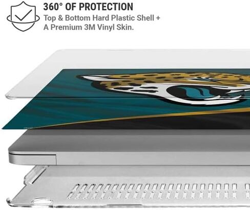 Skinit Case + Skin Compatible with MacBook Air 13in (2020) - Officially Licensed NFL Jacksonville Jaguars Design in Saudi Arabia