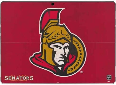 Skinit Decal Tablet Skin Compatible with Surface Pro 8 - Officially Licensed NHL Ottawa Senators Distressed Design in Saudi Arabia