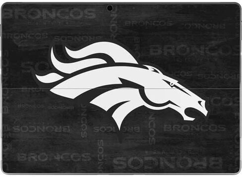 Skinit Tablet Decal Skin Compatible with Surface Pro 8 - Officially Licensed NFL Denver Broncos Black & White Design in Saudi Arabia