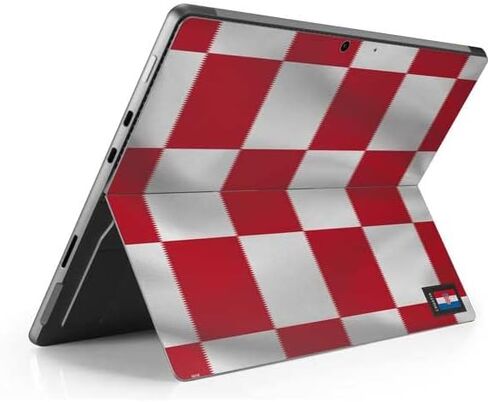 ملصق Skinit للكمبيوتر اللوحي متوافق مع جهاز Surface Pro 8 المصمم في الأصل بتصميم علم كرواتيا لكرة القدم in Saudi Arabia