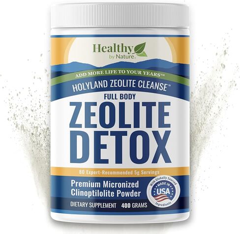 HolyLand Zeolite Cleanse - Zeolite Detox Powder (7.05oz 200 Gram) - Clinoptilolite Natural Activated - Micronized 0-25 - Full Body Detox for Women, Men - Supports Energy, Focus, Immunity, Gut Health in Saudi Arabia