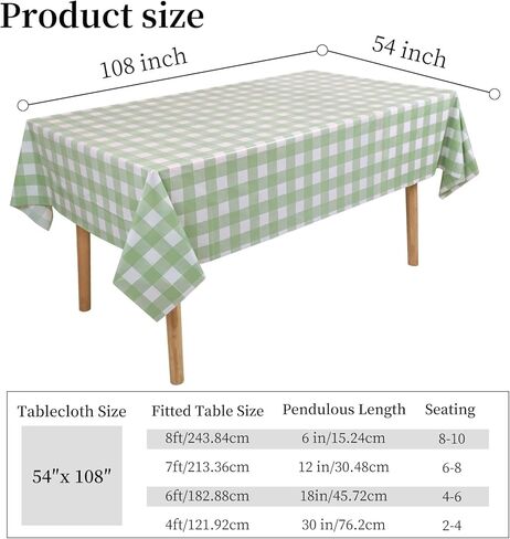 3 Packs Pink Gingham Tablecloth 54 x 108 Inches Pink and White Checkered Disposable Plastic Waterproof Picnic Table Cover for Camping and Birthday Party Supplies in Saudi Arabia