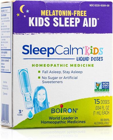 Boiron Kids Liquid Doses Sleep Aid – Gentle Melatonin Free Sleep Aid for Calm Sleep – Plant-Based, Non-Habit Forming Relief for Children Ages 3+, 15 Doses – Ilios Pack in Kuwait