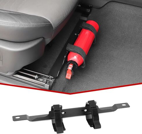 JeCar Under Front Seat Fire Extinguisher Bracket Mount Holder Compatible with Chevy Silverado Accessories 2019-2025 in Saudi Arabia