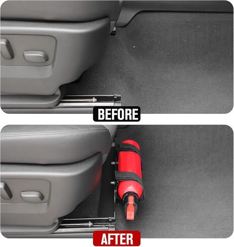 JeCar Under Front Seat Fire Extinguisher Bracket Mount Holder Compatible with Chevy Silverado Accessories 2019-2025 in Saudi Arabia