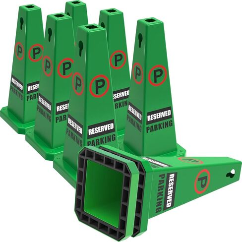 Plastic Traffic Cones, 4-Sided Message Cones, Road Safety Parking Cones, Standing Traffic Warning Signs for Cleaning Area, Garage, No Entry (8, Do Not Enter, Large) in Saudi Arabia