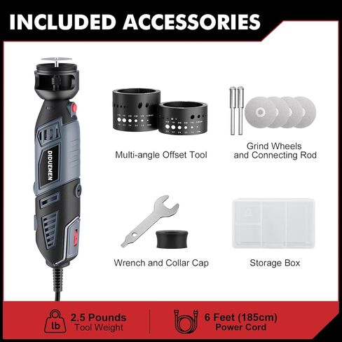 Dual-Head Tungsten Sharpener Grinder - 8 Angles & 6 Sizes for TIG Welding, Plug & Play Precision-Aligned Heads with Flat Grinding Block & Cut-Off Slot, 4 Diamond Wheels & 2 CNC Mandrels​ in Saudi Arabia