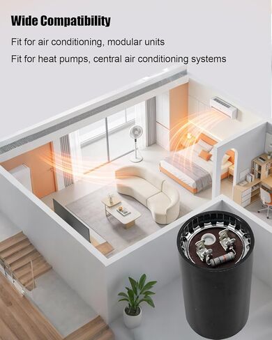 مكثف بدء تشغيل مكيف الهواء استبدال 43-17075-04 88-106،88-106 UF 330VAC مكثف استبدال in Saudi Arabia