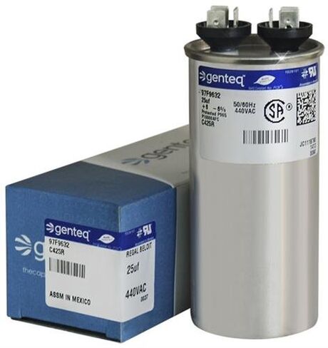 GE/Genteq Z97F9632 97F9632-25 فائق التوهج MFD 440 فولت VAC Genteq استبدال مكثف تشغيل دائري in Saudi Arabia