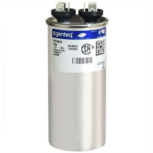 GE/Genteq Z97F9632 97F9632-25 فائق التوهج MFD 440 فولت VAC Genteq استبدال مكثف تشغيل دائري in Saudi Arabia