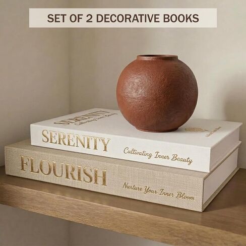 كتب مزخرفة لديكور المنزل، صندوق كتب مجوف مع إغلاق مغناطيسي؛ كتب صناعية لرف الكتب وديكور طاولة القهوة، مجموعة من الكتب المزيفة المكدسة المحايدة (كبيرة ومتوسطة) in Saudi Arabia
