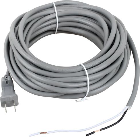 سلك استبدال الطاقة الكهربائية بطول 36 قدمًا - قابس مستقطب 17AWG 12A 125V - لجهاز Shark Navigator Lift‑Away Pro NV355 NV356 NV357 وRotator Lift‑Away NV501 NV502 NV450 NV402 المكانس الكهربائية المستقيمة إلخ. in Kuwait