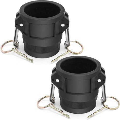 Anxingo 2Pcs Camlock Fittings, Female Coupler with Female NPT D-200, 2'' cam Lock Fittings Couplings in Saudi Arabia