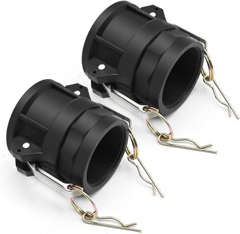 Anxingo 2Pcs Camlock Fittings, Female Coupler with Female NPT D-200, 2'' cam Lock Fittings Couplings in Saudi Arabia