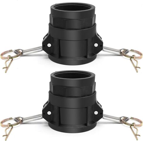 Anxingo 2Pcs Camlock Fittings, Female Coupler with Female NPT D-200, 2'' cam Lock Fittings Couplings in Saudi Arabia