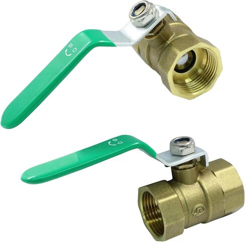 Brass Shut Off Valve with Green Handle 3/4" NPT Female to 3/4" NPT Female Full Port Brass Ball Valve for Water,Oil and Gas in Saudi Arabia