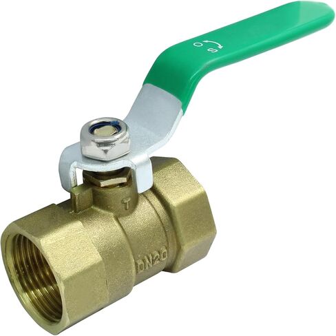 Brass Shut Off Valve with Green Handle 3/4" NPT Female to 3/4" NPT Female Full Port Brass Ball Valve for Water,Oil and Gas in Saudi Arabia