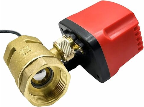 صمام كروي مزود بمحرك DN40 2-سلك/3-سلك 2-Way/3-Way Ele Ctric صمامات مياه خيط أنثى 12 فولت 24 فولت 220 فولت 1 قطعة (2-WAY_DC12V_CR04) in Kuwait