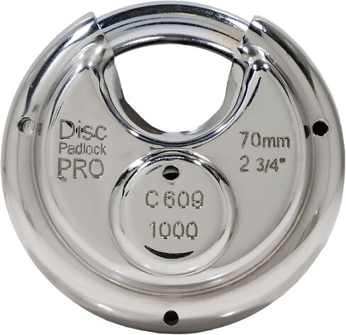 سلسلة PACLOCK's Disc Padlock PRO™، من الفولاذ المقاوم للصدأ، بمفتاح مختلف، in Kuwait