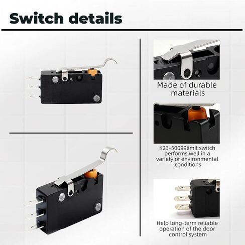 (عبوتان) مفتاح حد K23-50099 Q029 بديل 12 فولت لفتحة بوابة Liftmaster sl3000ul، Elite SL3000، CSW200، RoboSlide RSL12V، RoboSwing RSW12V Hercules Gate Operators - متوافق مع Q329، Q392 in Kuwait