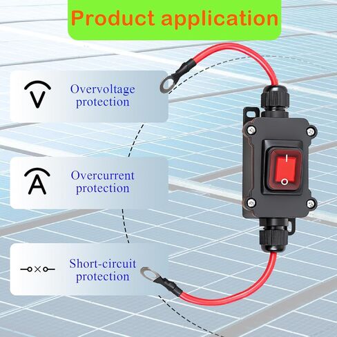 مفتاح مضمّن DC 12V، 12V-24V IP67 DPST 25A Ocn/Off مع كابل SAE، مفتاح مضمن عالي التحمل 12V لمفاتيح التبديل الصناعية، ATV، الأجهزة الخارجية للسيارات والدراجات النارية in Kuwait