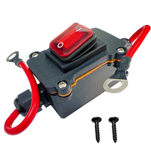 مفتاح مضمّن DC 12V، 12V-24V IP67 DPST 25A Ocn/Off مع كابل SAE، مفتاح مضمن عالي التحمل 12V لمفاتيح التبديل الصناعية، ATV، الأجهزة الخارجية للسيارات والدراجات النارية in Kuwait
