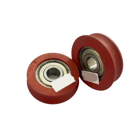 100pcs KM89629G02 OD44mm W12mm 6200Z M8 Elevator Door Hanger Roller Red Elevator Spare Parts Lift Spare Parts for Maintenance in Saudi Arabia